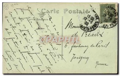 Paris — A Estação de Lyon — editor não identificado — Verso