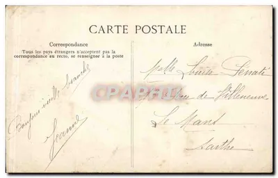 Parigi — Île de la Cité — editore sconosciuto, n° 4086 — Verso