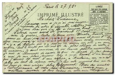 Paryż — Bulwar Włoch — Wydawca ilustrowany drukarz — Rewers
