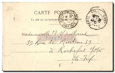 Paryż - Le Lion de Belfort — M. Parisot, n° 85 — Rewers