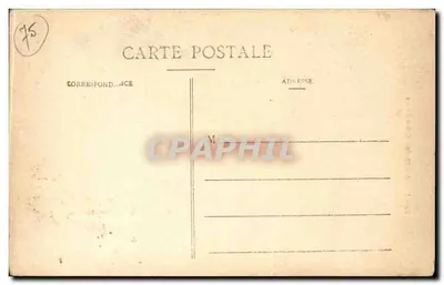 Paryż — Absydę Notre-Dame — widok katedry z dzwonnikiem i portalu, wydawca C-L-B, nr 76 — Rewers