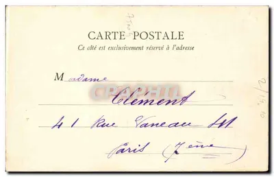 PARIS — Hotel de Ville — B.J.C., Paris, n°47 — Verso