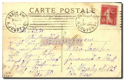 Paris — Notre-Dame — Editor não identificado, número de série não visível — Verso