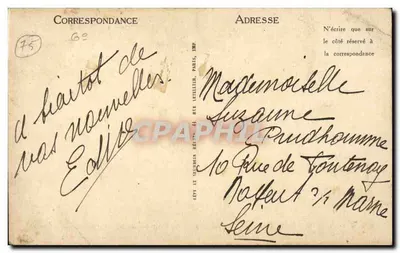 Paris (VIe) — Jardim do Luxembourg — A Fonte de Médicis — LL — Verso