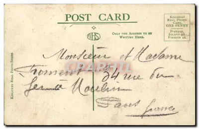 पिकैडिली सर्कस एवं रेजेंट स्ट्रीट, लंदन — किंग्सवे रियल फोटो सीरीज़ संख्या 18401 — पीछे