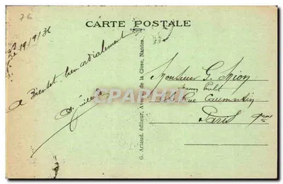 Le Tréport (S.-I.) — Portal Kościoła św. Jakuba — G. Ariaud, nr 440 — Rewers