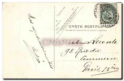 Rouen — Duża Godzina — V.P. Paris No.8 — Rewers