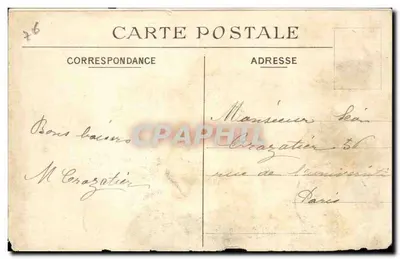 Le Tréport — Le Quai et le Port — Éditeur : L. Béguin, n° 196 — Verso