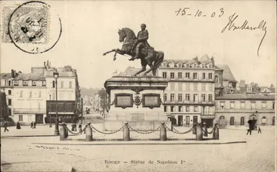 Rouen — Estátua de Napoleão I — editor desconhecido, número de série não visível