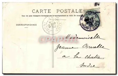 Briançon e seus Fortes — vista panorâmica com o Janus à esquerda e o Infernet à direita — editor não identificado — Verso