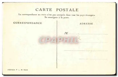 Spadanie Ain w Syam — Agenda P.L.M. 1925 — Cl. Baudinière — Rewers