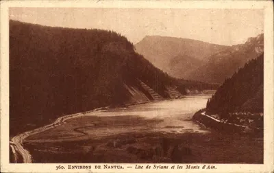 Arredores de Nantua — Lago de Sylans e os Montes d'Ain — Edições A. Gaither, Nantua, n° 360