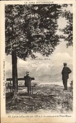 Col de la Faucille — O Mont-Blanc e La Redoute — L. Muchaux, Bellegarde, n°515