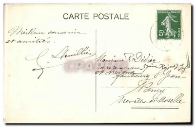 Gex i Faucille — widok panoramiczny — Charnaux Frères & C°, Genewa, nr 5574 — Rewers