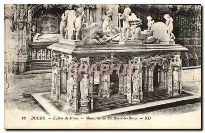 Bourg-en-Bresse — Église de Bron — Mausolée de Philibert-le-Beau — ND