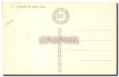 Igreja de Brou (Ain) — vista geral — Serv. Commercial Monumental Historique, Paris — Verso