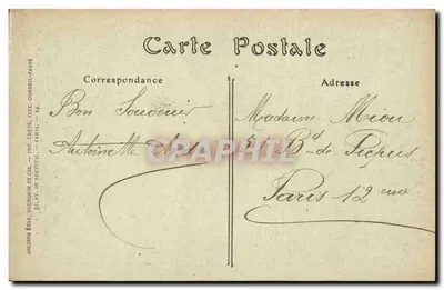 MERS-LES-BAINS — La Plage par Gros Temps — JND Hot. n°479 — Achterkant
