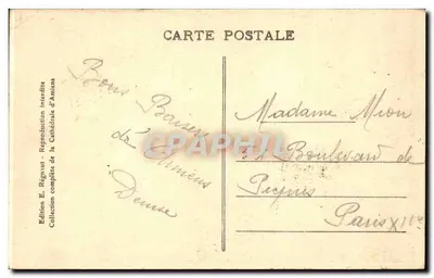 Katedra w AMIENS. — Transept widziany z portalu Złotej Panny — Rewers