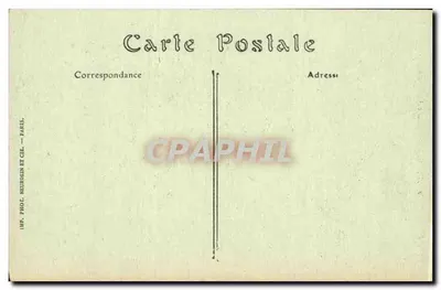 Catedral de Amiens — vista da fachada gótica — ND. Fot. 1914 — Verso