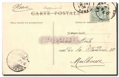 Amiens — Katedra św. Leu — B.F. Paryż — Rewers