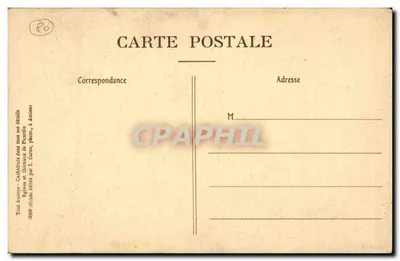 Amiens — Catedral — O Criança que Chora — Obra-prima de Blasset — Verso