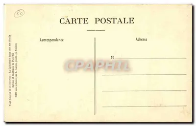 Amiens — Cathédrale - Portail Sud - La Vierge dorée — Objectifs Goerz — Verso