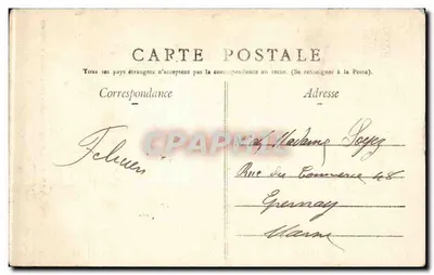 Amiens - Katedra - Dziecko płaczące - Dzieło mistrza Blasseta - L. Caron, fot. i wyd., Amiens — Rewers