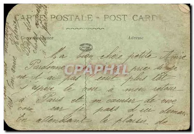 Ruínas de MONTDIDIER — Rue de Roye — Editor C. Fortier, n° 3398 — Verso