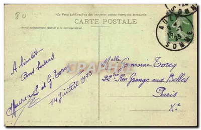 Ault - Coup de mer sur le Casino — M. Léryque, Phot-Edit, 20, Grande-Rue, Ault-Onval - Succursale à Escarbotin (Somme) — Rewers