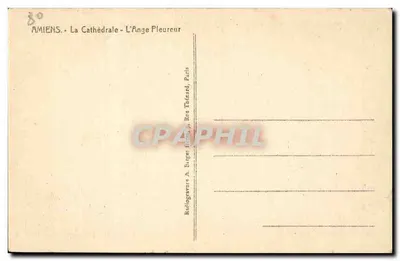 Amiens - Katedra - Anioł Placzący — Wydawnictwo Nowych Galerii — Rewers