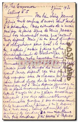 Torre de Londres vista da ribeira — ('Crested Eagle') — editor B. P. Co. Ltd. n° 24300 — Verso