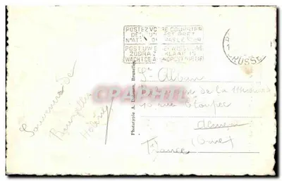 Bruxelles - Colonna del Congresso - Tomba di un Soldato Sconosciuto - Fototipia A. Dolmen — Verso
