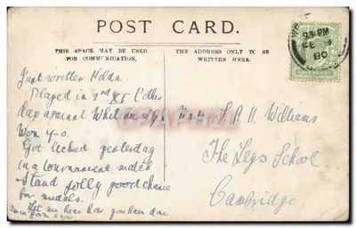 Sala de Aula do Wellington College — 19027 — editor não visível — Verso