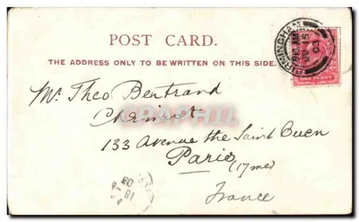 Estátua de Sóror Dora — Walsall — editada por Kirby & Sons Ltd. — Verso