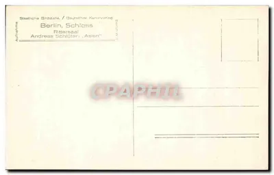 Berlin, Salony Rittersaal — Andreas Schlüter, "Azja" — Staatliche Bildstelle / Deutscher Kunstverlag — Rewers