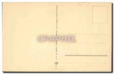 Castelo Saalburg, Sacellum com o Imperador Hadrien e Sévère Alexandre — Laderg Klement, Frankfurt a.M., Photo-Graph. Verlag, Nr. 17 — Verso