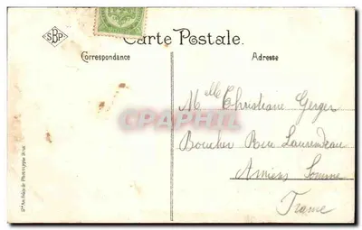 Brussel - Paleis van de Graaf van Vlaanderen — S.B.P. n° 34 — Achterkant