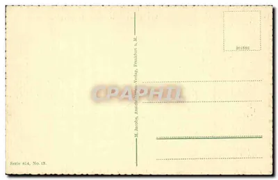 Grosser Feldberg i.T., 881 m ü.d.M. — As 3 Pousadas — M. Jacobs, Editora de Cartas de Visita, Frankfurt a.M., Série 814, Número 12 — Verso