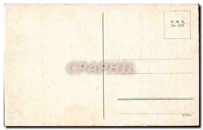 Wiosna na Rynie — Ruina Schönburg przy Oberwesel — G. M. B. Nr 1335 — Rewers