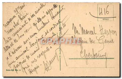 Mainz a. Rh., Rheinstraße, żelazna wieża — wydawca Jacob Postkarten, seria 269, nr 13 — Rewers
