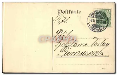 Frankfurt am Main — Taunusstraße 40 — P.P. (editor desconhecido) — Verso