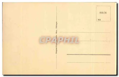Baden-Baden. Igreja Católica da Fundação — editor Original-Eigenbau, Tübingen, n° 808/34 — Verso