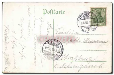 Frankfurt a. M. — Circo Albert Schumann-Theater — editor desconhecido, n° de série não visível — Verso