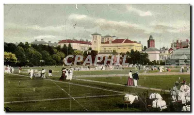 Park St. James — widok gry w croquet — wydawca nieznany