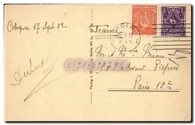 Katedra Kolniana — widok z lotu — Verlag I. Wohlthat, Berlin, nr 43 — Rewers