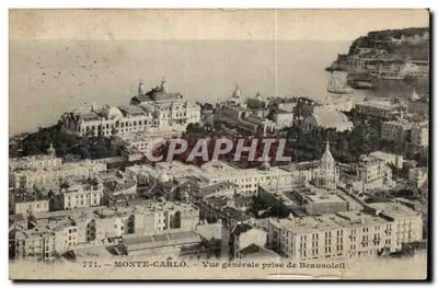 Monte-Carlo - Ogólny widok z Beausoleil - Wydawca Giletta, Nice, nr 771