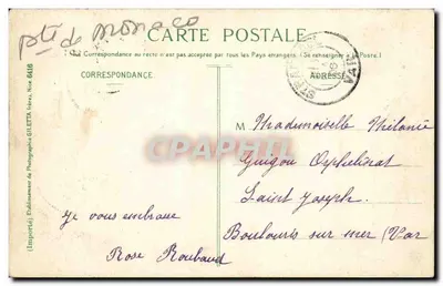 MONTE-CARLO - Ogólny widok. Artystyczna studia. Wydawnictwo Giletta, fot., Nice. — Rewers