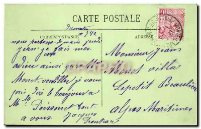 Monte-Carlo — O Hotel de Paris (M. Niernmans, arquiteto) — LL. — N° 159 — Verso