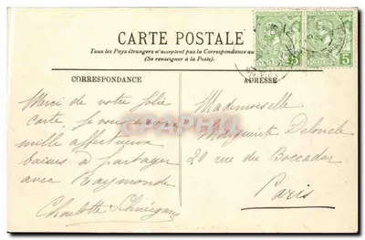 Monaco — Ein Stück des alten Monaco — LL. n°240 — Rückseite