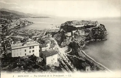 Monako — Ogólny widok Principality — LL.